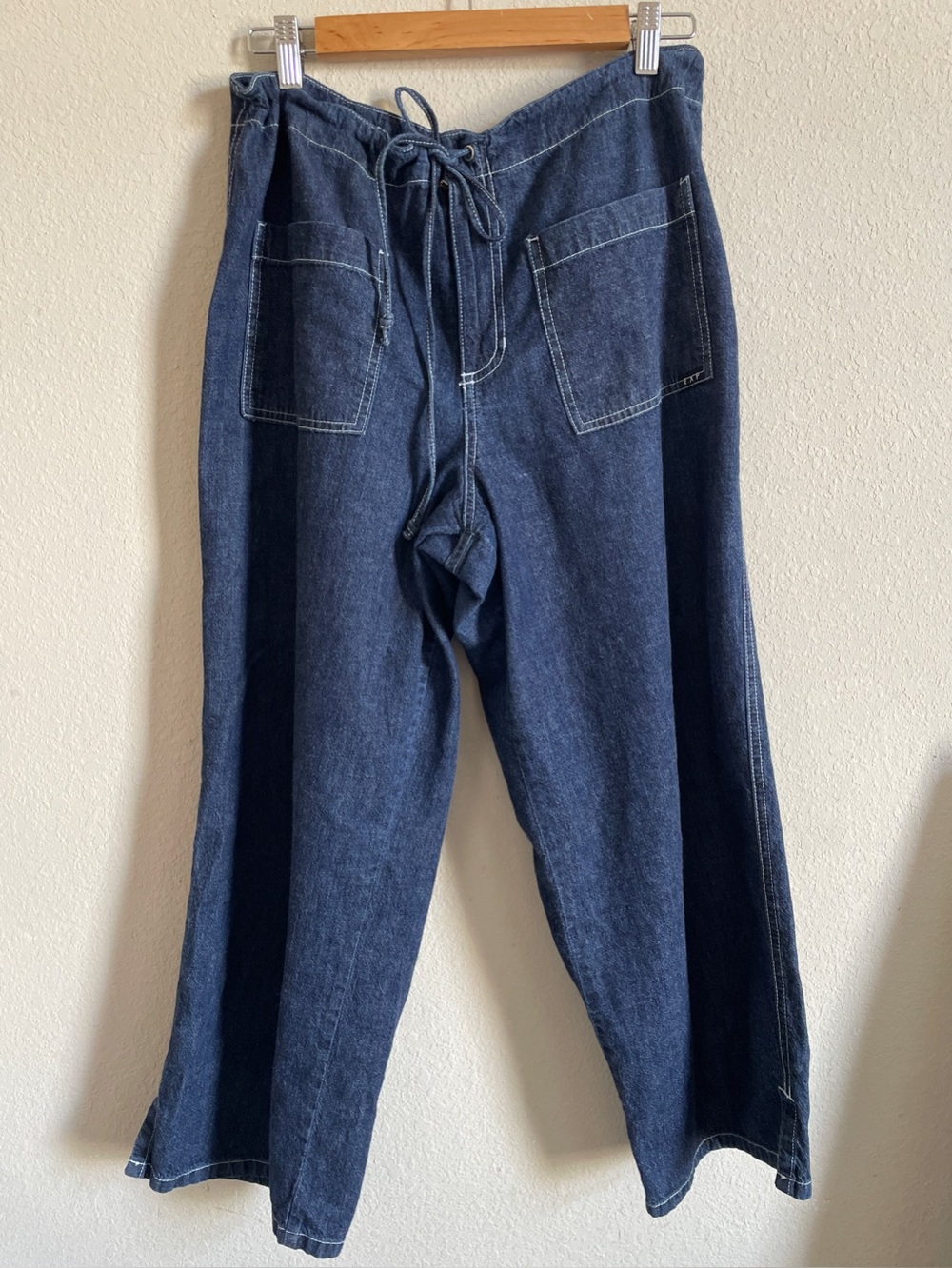 Express RARE Vintage Y2K Easy Pull on Drawstring Culotte Pants 11/12